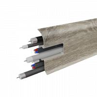 Напольный пластиковый плинтус 58 мм Birch 2115 Вильнюс (58х2200 мм)