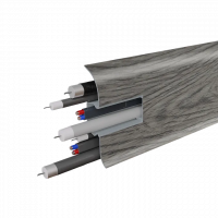 Напольный пластиковый плинтус 58 мм Birch 2118 Минск (58х2200 мм)