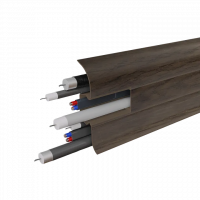 Напольный пластиковый плинтус 58 мм Birch 2104 Будапешт (58х2200 мм)