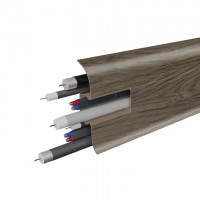 Напольный пластиковый плинтус 58 мм Birch 2103 Бухарест (58х2200 мм)
