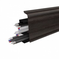 Напольный пластиковый плинтус 70 мм Birch 3010 Венге (70х2200 мм)
