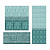 Панели ПВХ Кронапласт Керамика Рим морская волна с глиттером серебро цв.верх 2700*250*8